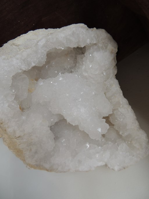 Géode quartz blanc grande