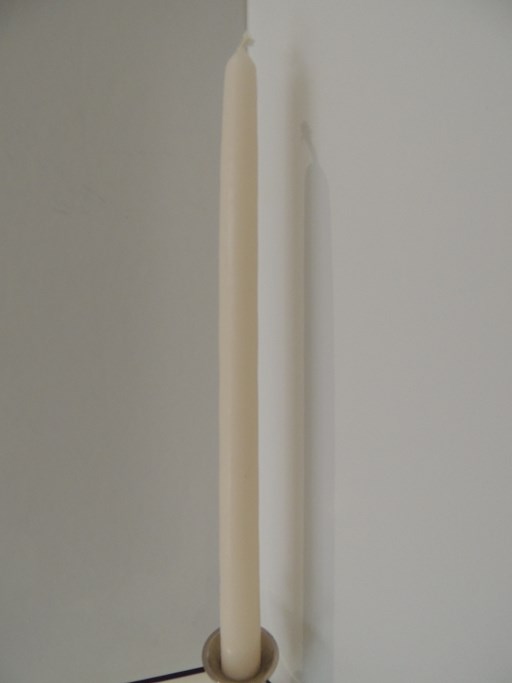 Bougie conique Crème ivoire 2.2x30
