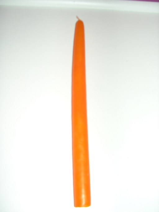 Bougie conique orange 2.2x30